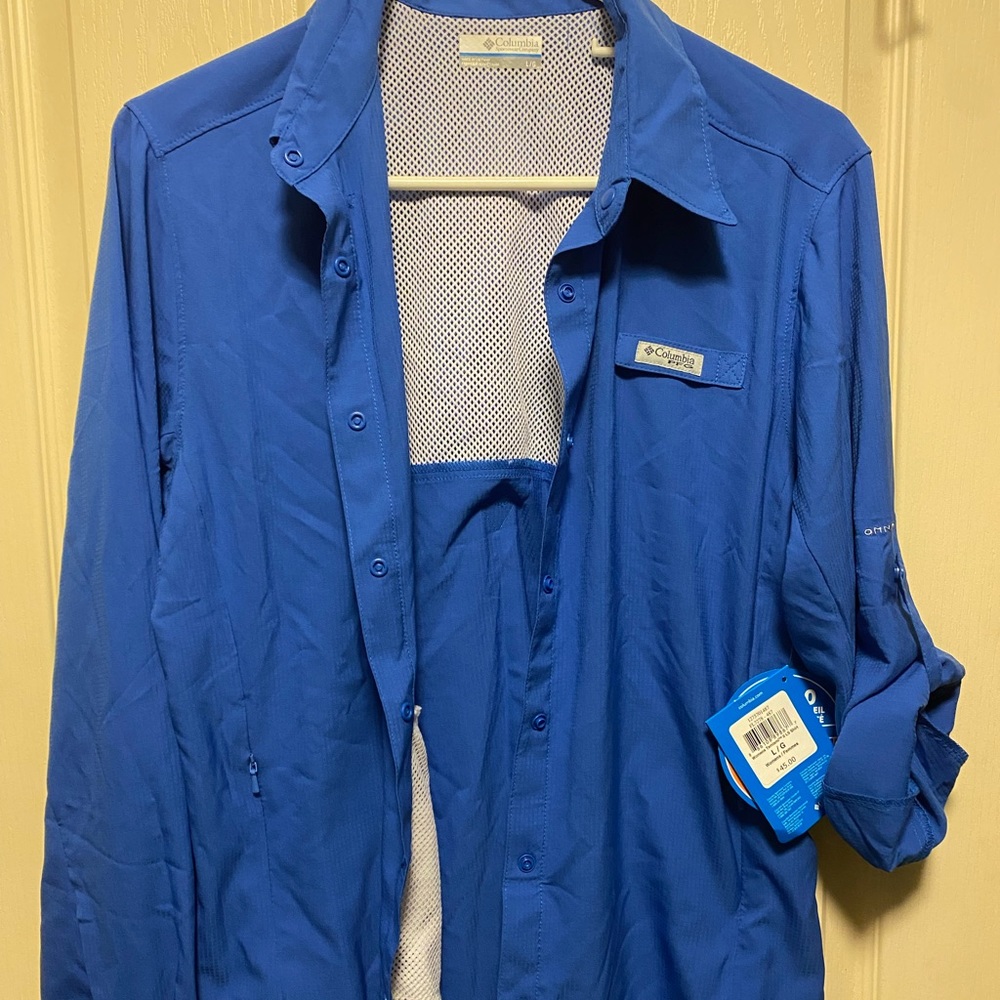 Womens sz L Columbia Tamiami II long sleeve shirt NWT